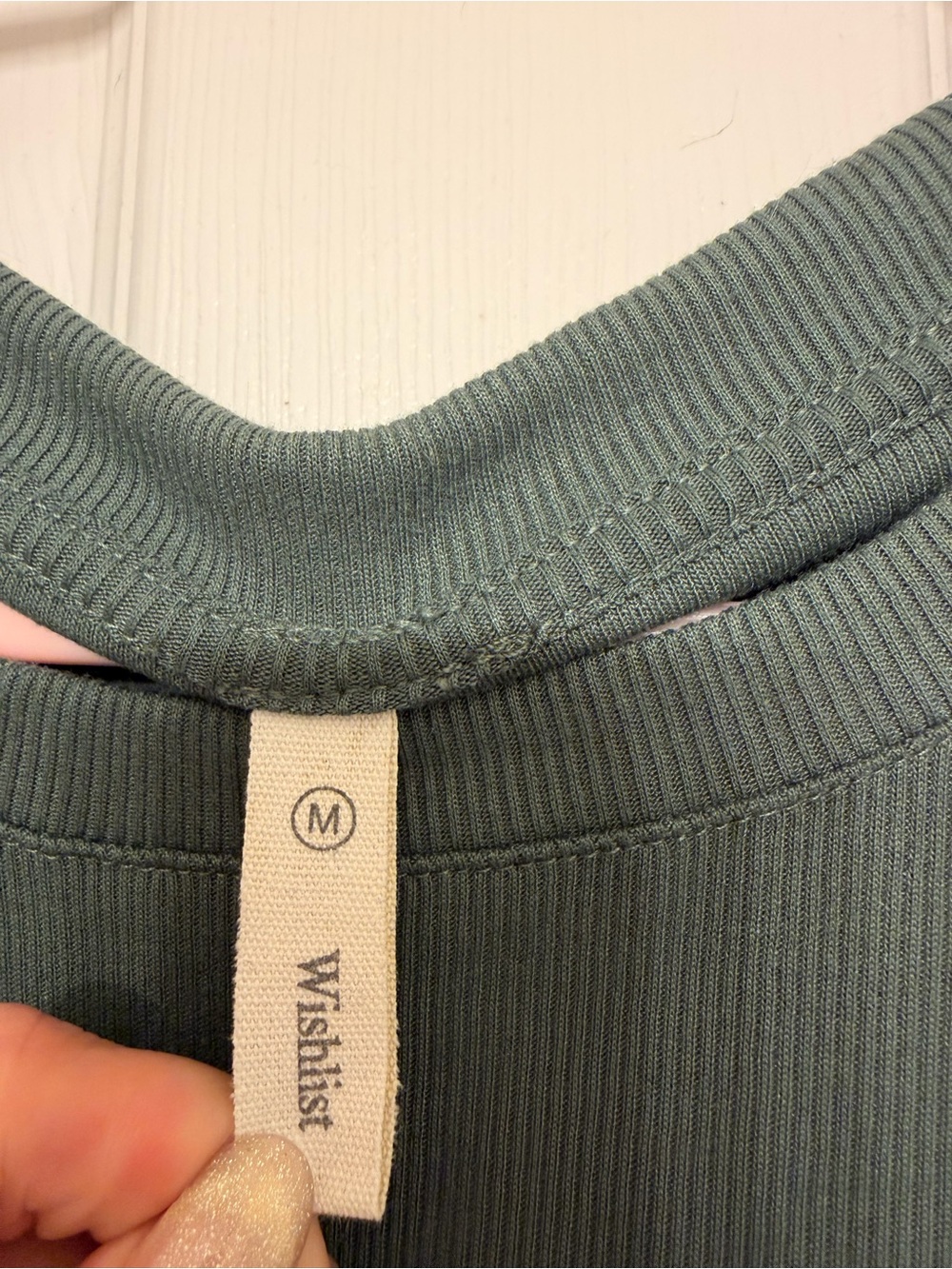Wishlist Ribbed Ruched Drawstring Bodycon Mini Dress Size M - Picture 3 of 5